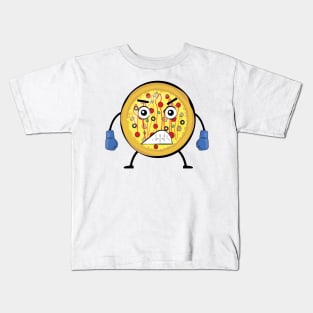 Pizza Boxer - Funny Character Illustration Kids T-Shirt